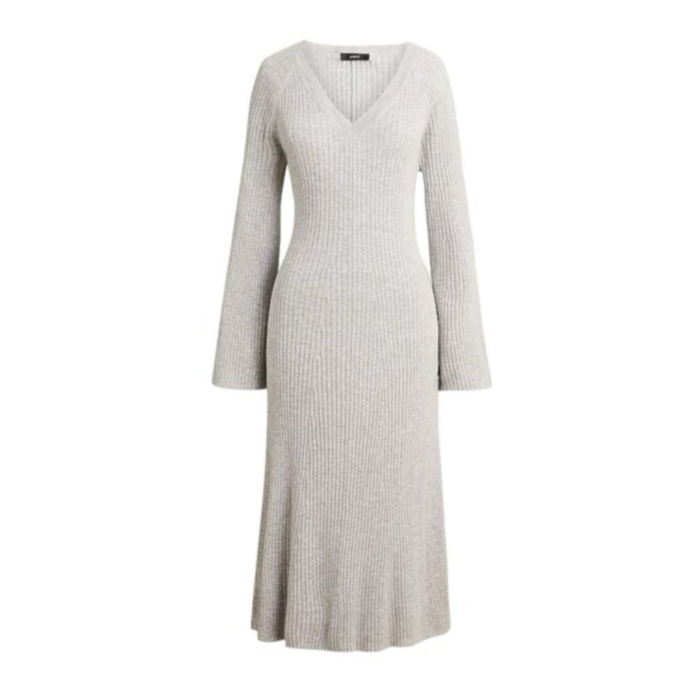 J. Crew V-neck Sweater Dress XXS Gray